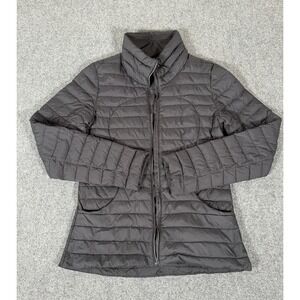 Lululemon Jacket Womens 4 Black Pack It Down Puffer Full Zip Flawed